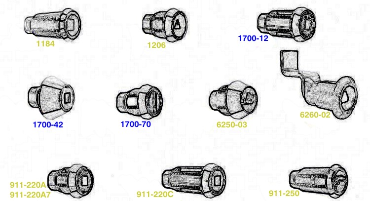 1184, 1206, 1700-12, 1700-42, 1700-70, 6250-03, 6260-02, 911-220A, 911-220A7, 911-220C, 911-250