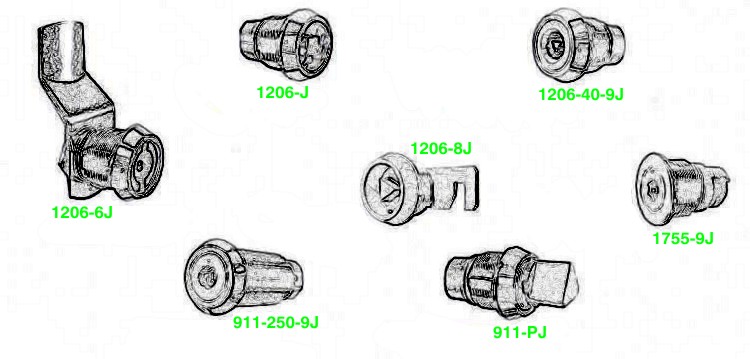 1206-6, 1206-40-999, 1206-996, 1206-998, 1755-999, 911-250-999, 911PEG